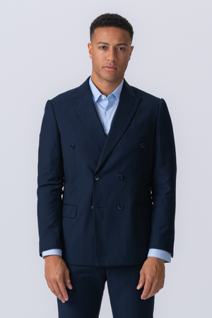 Premium Blazer à double poitrine - Marine