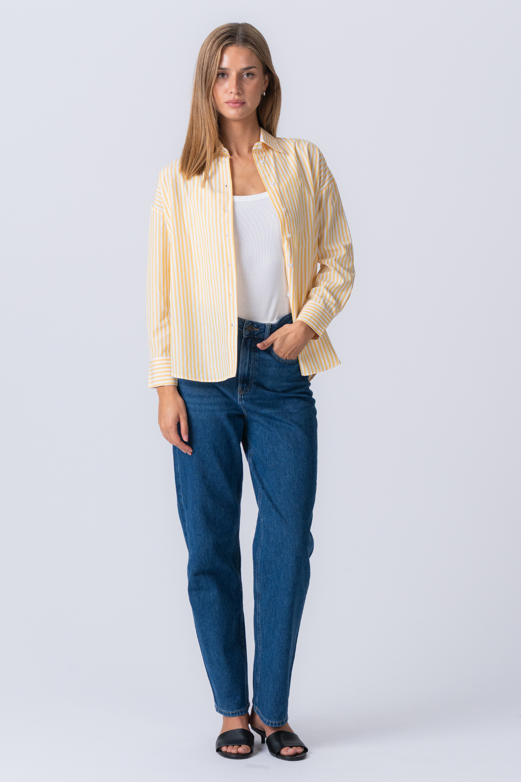 Layla Striped Shirt - Yellow