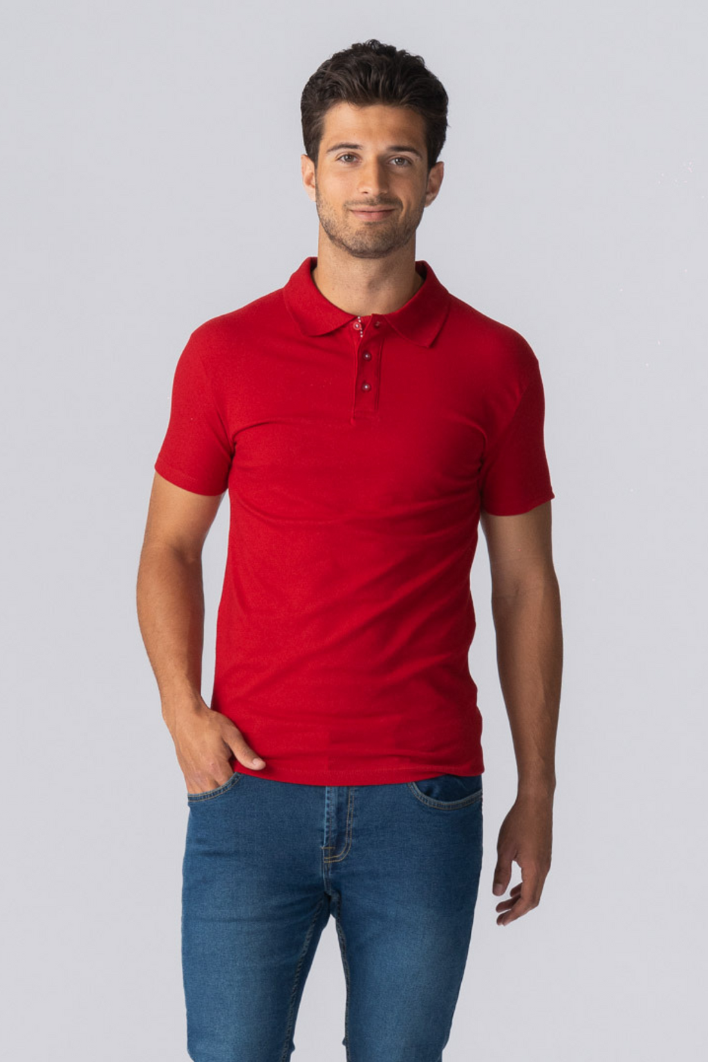 Polo musculaire - rouge