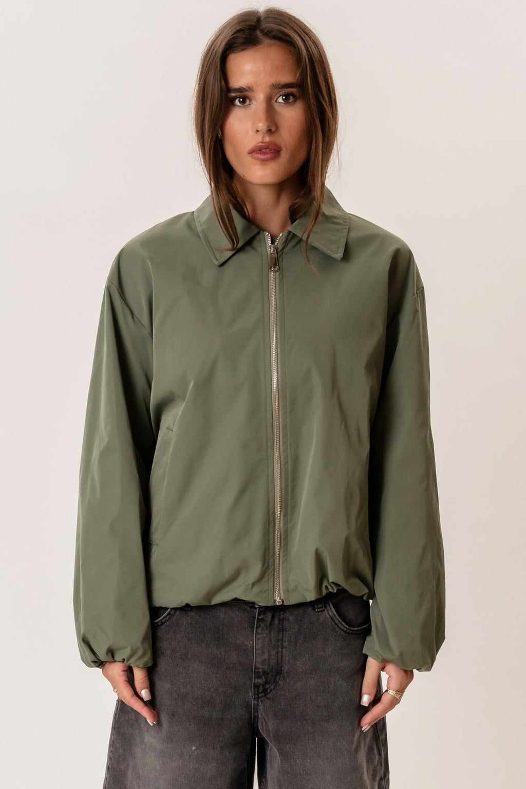 Ines Short Jacket - Khaki