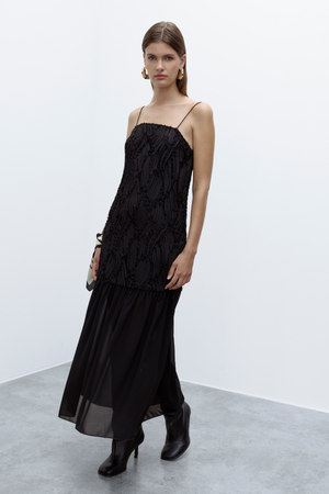 Robe à bretelles Silla - Noir