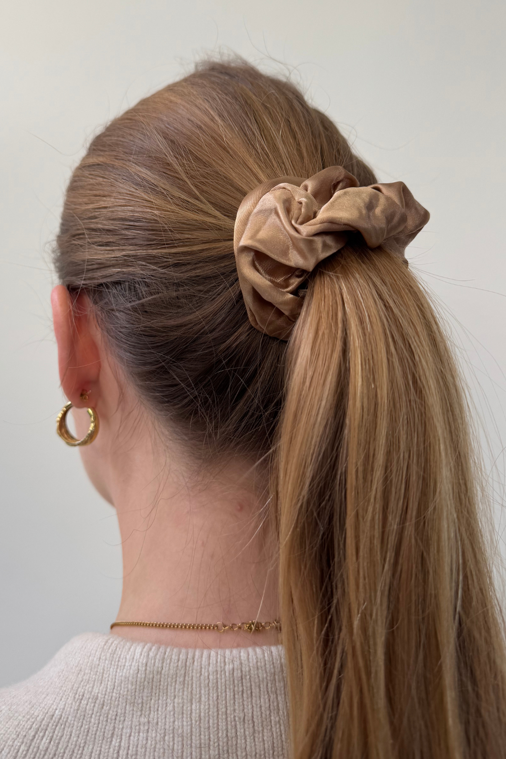 Scrunchie - brun clair