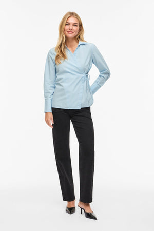 Lumi V-Neck Wrap Top - Nantucket Breeze