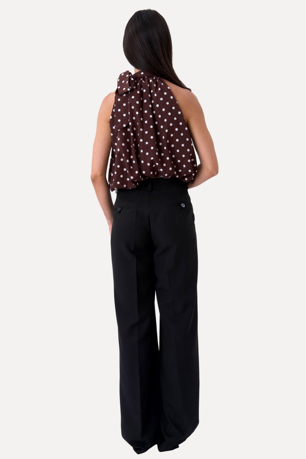 Haut Wilma - Marron/Pois Blanc