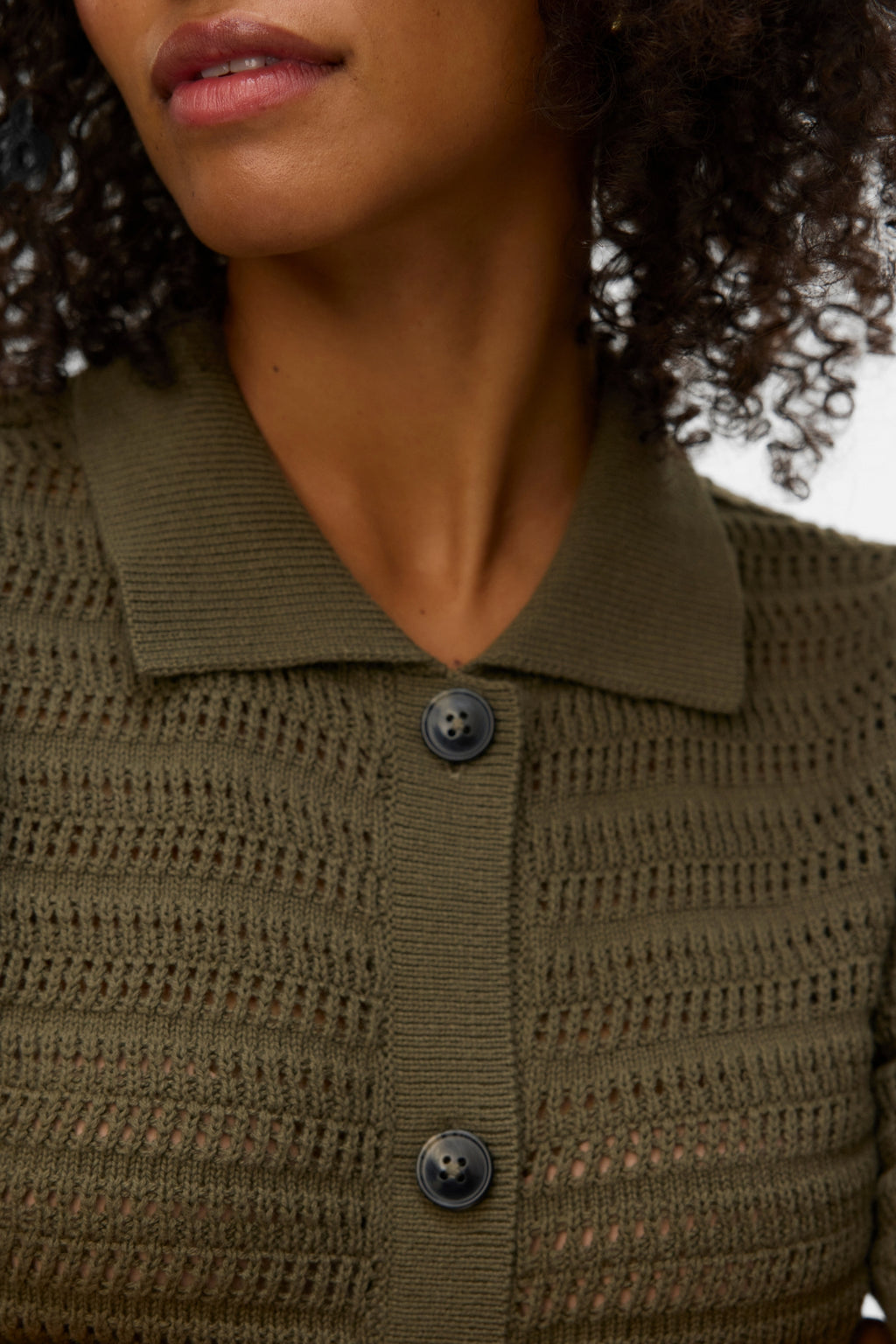 Hayley Poloneck Cardigan - Kalamata