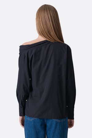 Serena Oversized Shirt - Black