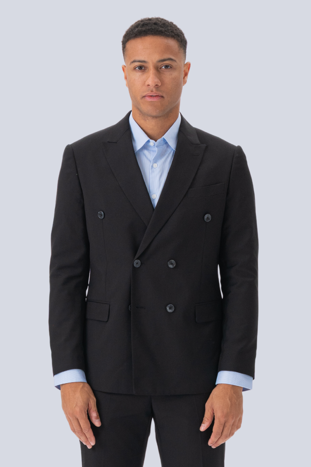 Premium Blazer à double poitrine - noir