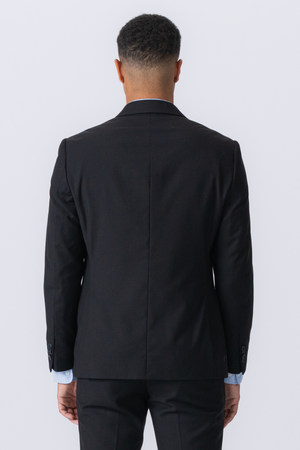 Premium Blazer à un seul poitrine - noir