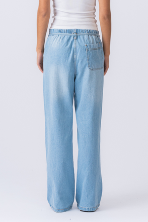 Nicole Baggy Jeans - Bleu clair