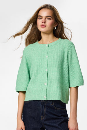 Cardigan en tricot à col rond Silly - Sprucestone Melange