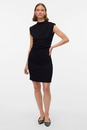 Robe courte Nelli High Neck - Black