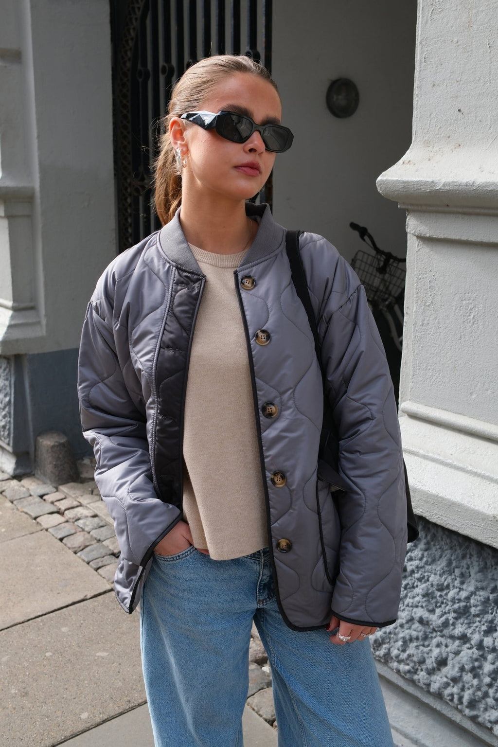 Veste matelassée Block - Gris/Noir