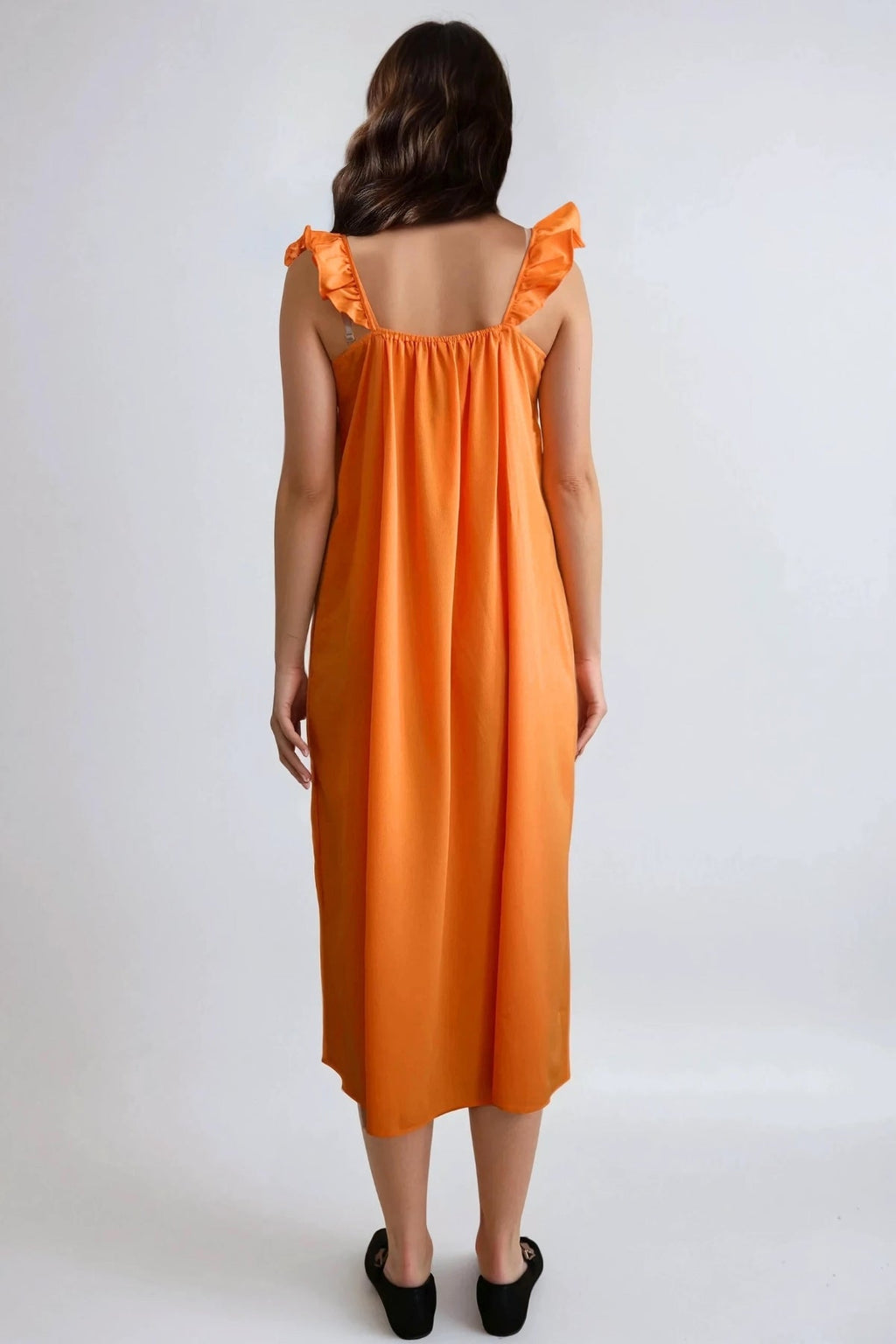 Robe Zora Midi - Sun Orange