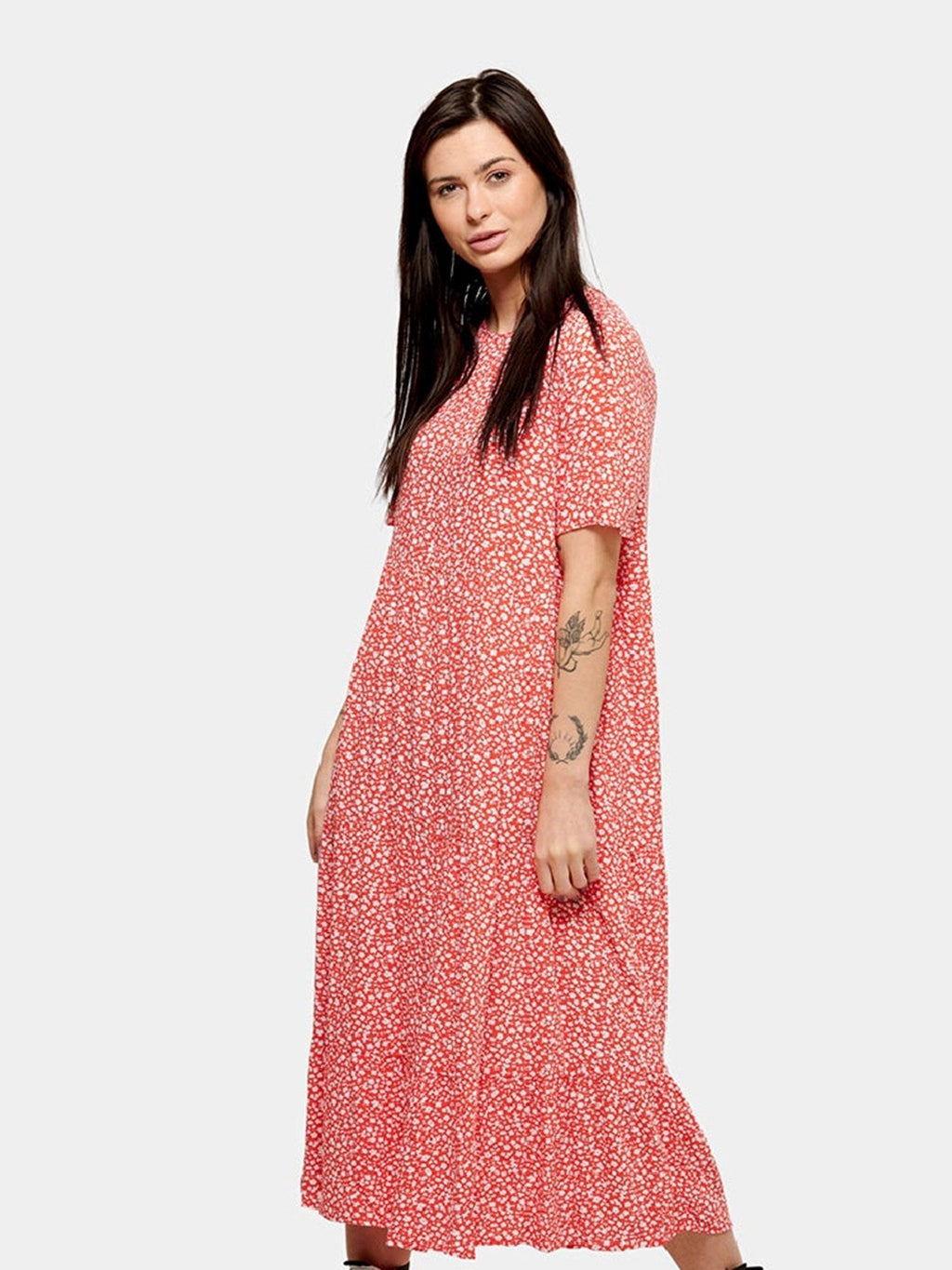 Robe Anna Midi - rouge