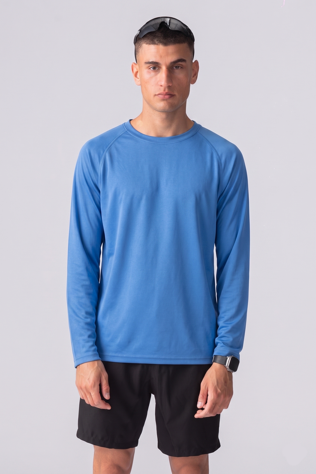 Long-sleeved Training T-shirt - Blue