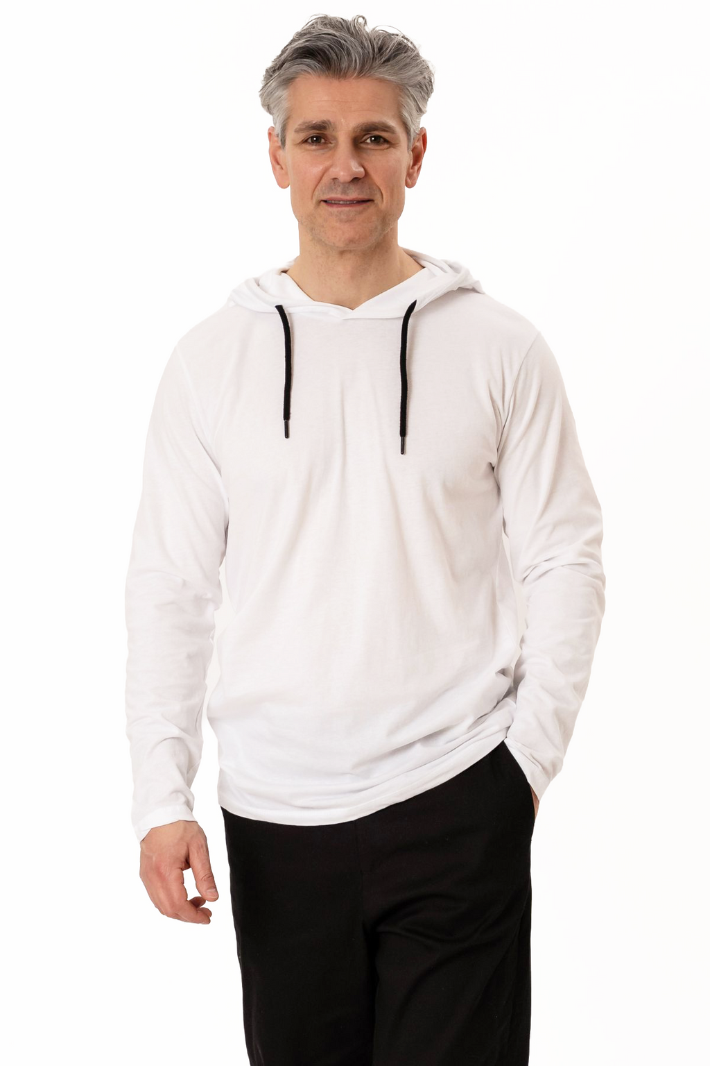 Sweat à capuche léger - blanc