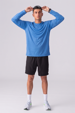 Long-sleeved Training T-shirt - Blue