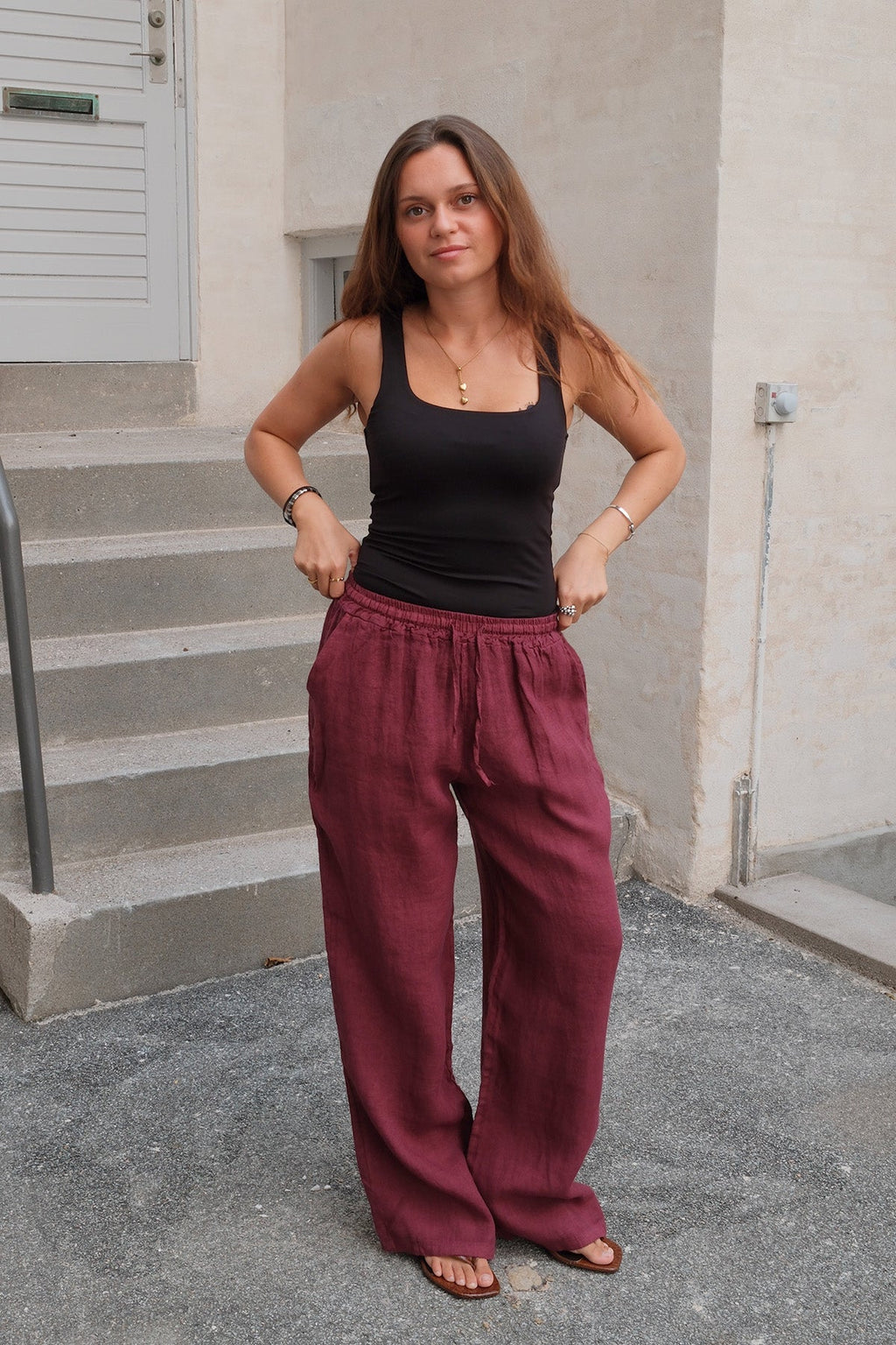 Astrid Lin Pants - Rouge