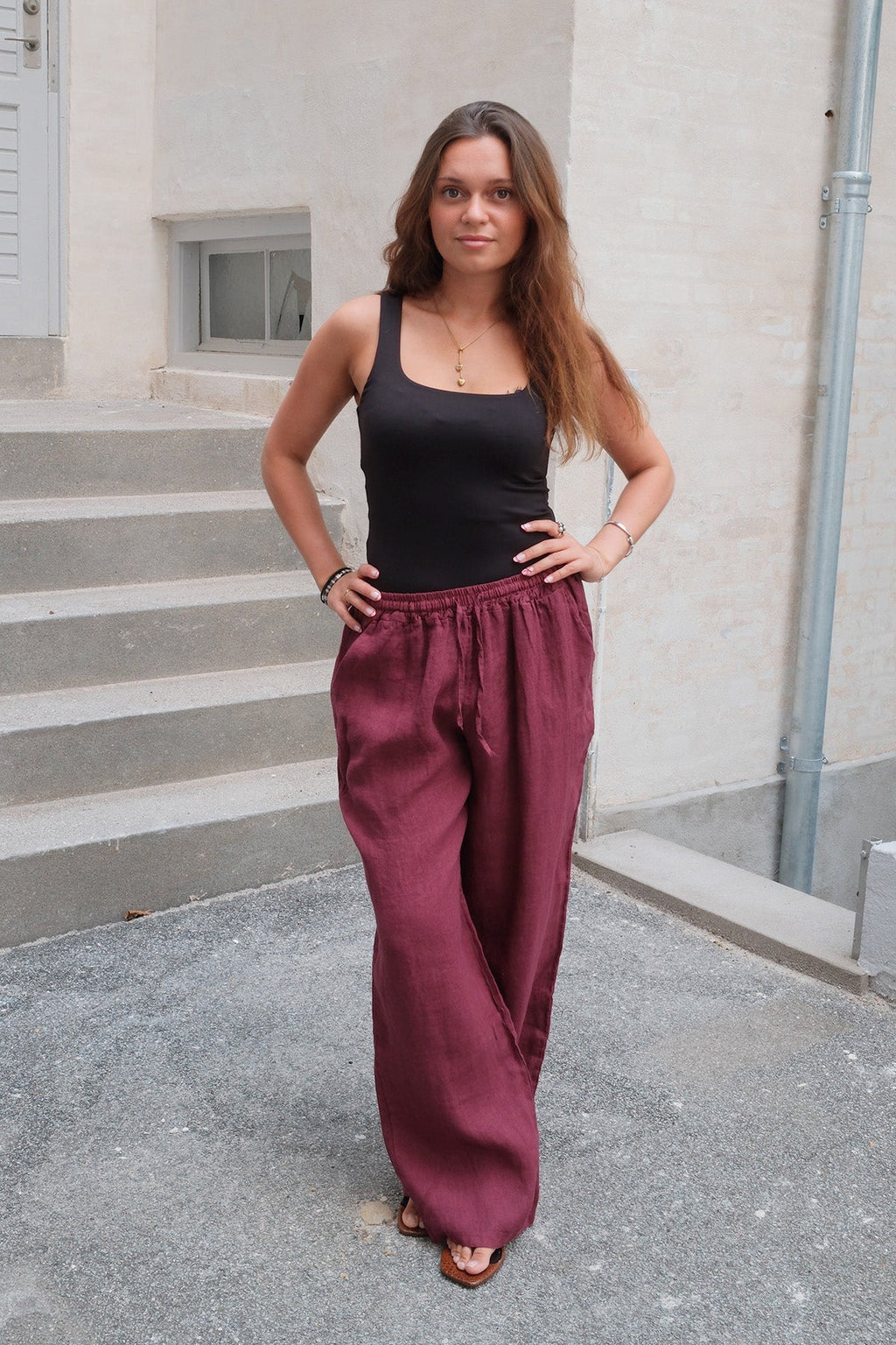 Astrid Lin Pants - Rouge