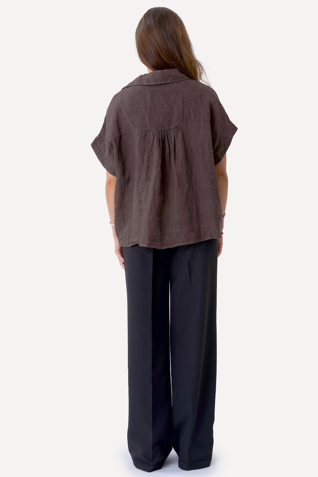 Astrid Linen Shirt - Brown
