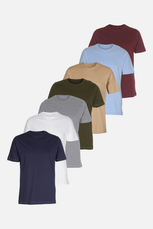 Organique Basic T-shirts - Forme de package (7 pc.)
