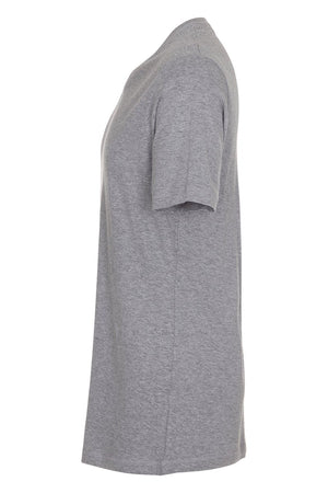 Basic T-shirt col V - Oxford Gris