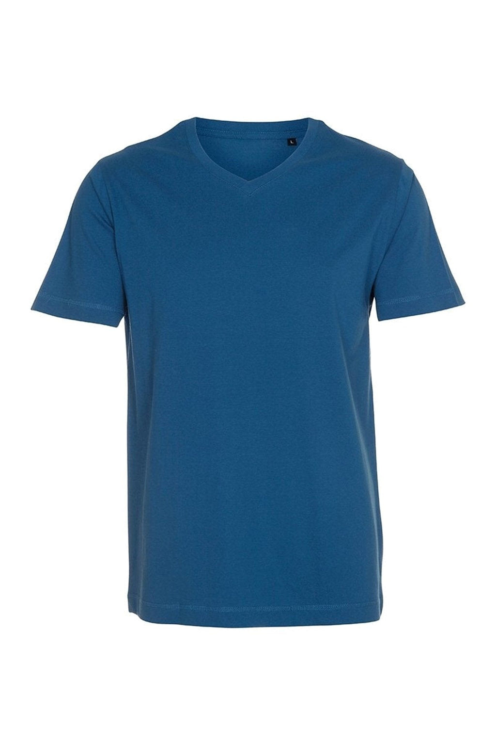 Basic T-shirt col V - Bleu Pétrole