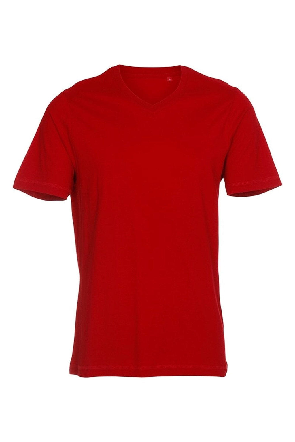 Basic T-shirt col V - Rouge