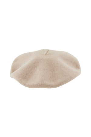 Béret en laine française - Silver Mink