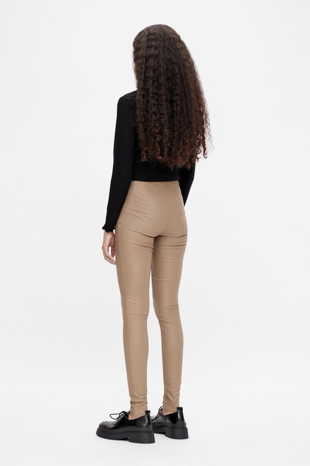 Leggings en revêtement Belle - Beige