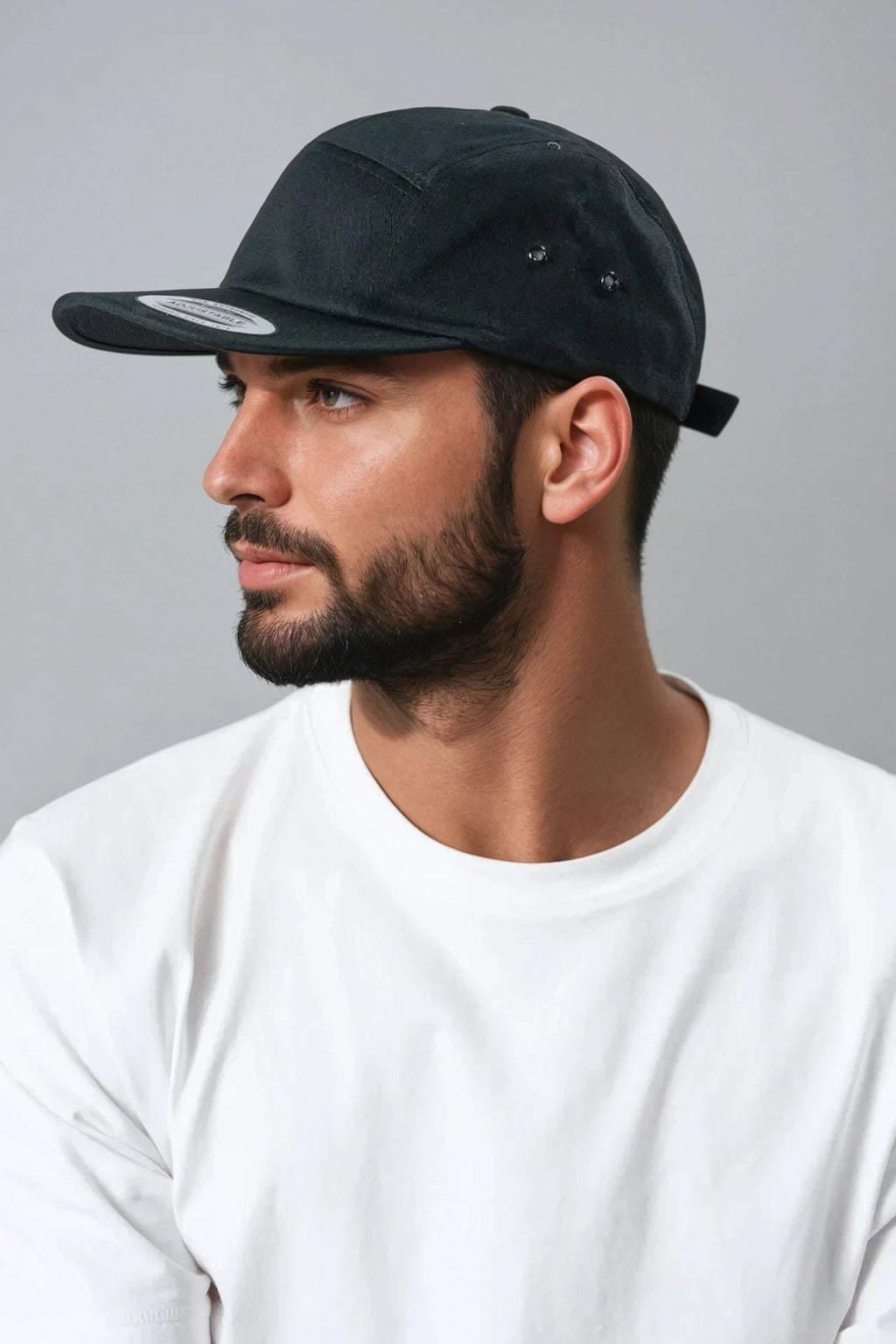 5 Panel Cap - Black