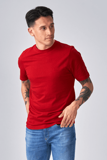 T-shirt de base organique - rouge