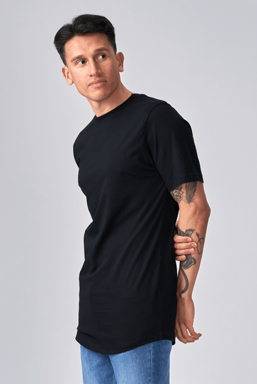 T-shirt long - noir