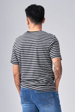 Nørregade Stripe - Mottled Black-Gray