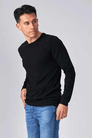 Long-sleeved Muscle T-shirt - Black