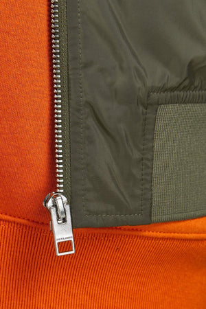 Veste de bombardier en argile - nuit forestière