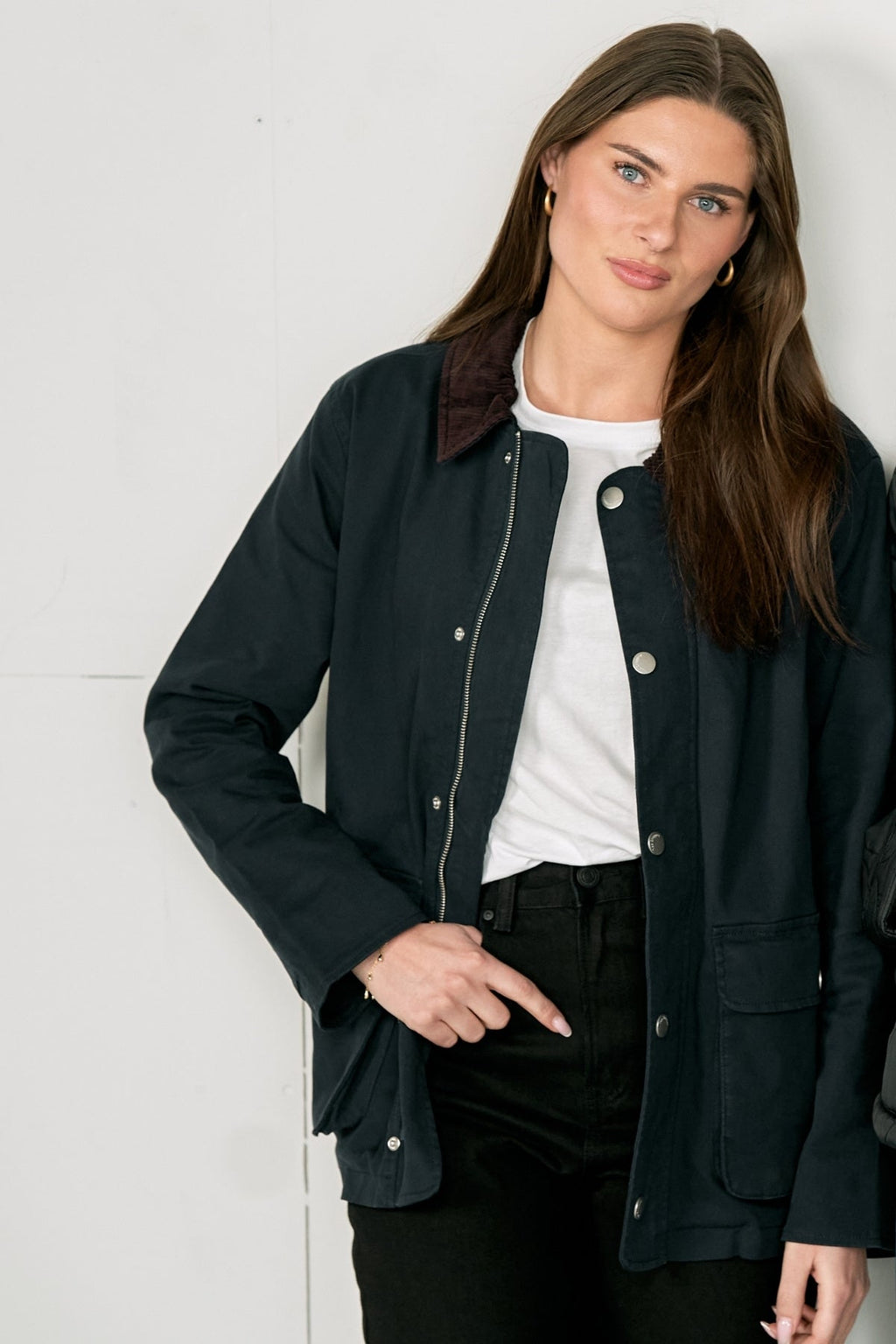 Veste en serre-serre - Marine