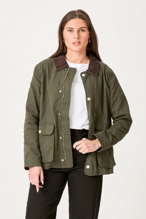 Veste en serre - Olive foncée