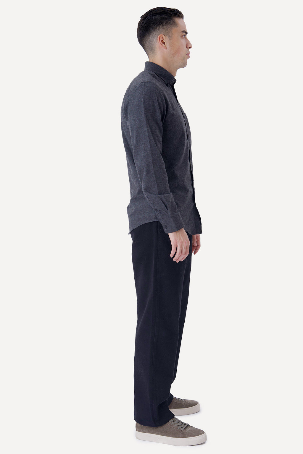 Chemise en flanelle - Gris foncé