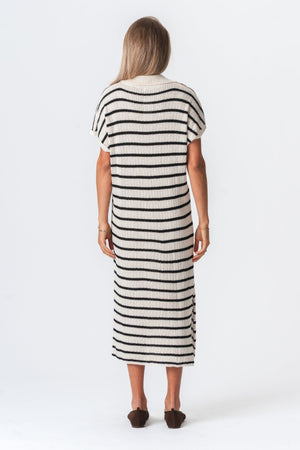 Victoria Dress - White/Black