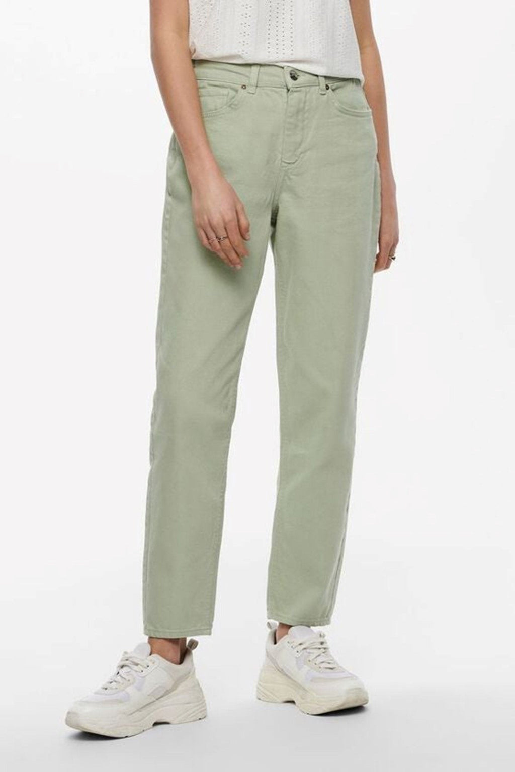 Couleur unie Mom Pants - Saga du désert