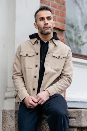 Twill Overshirt - Sable foncé