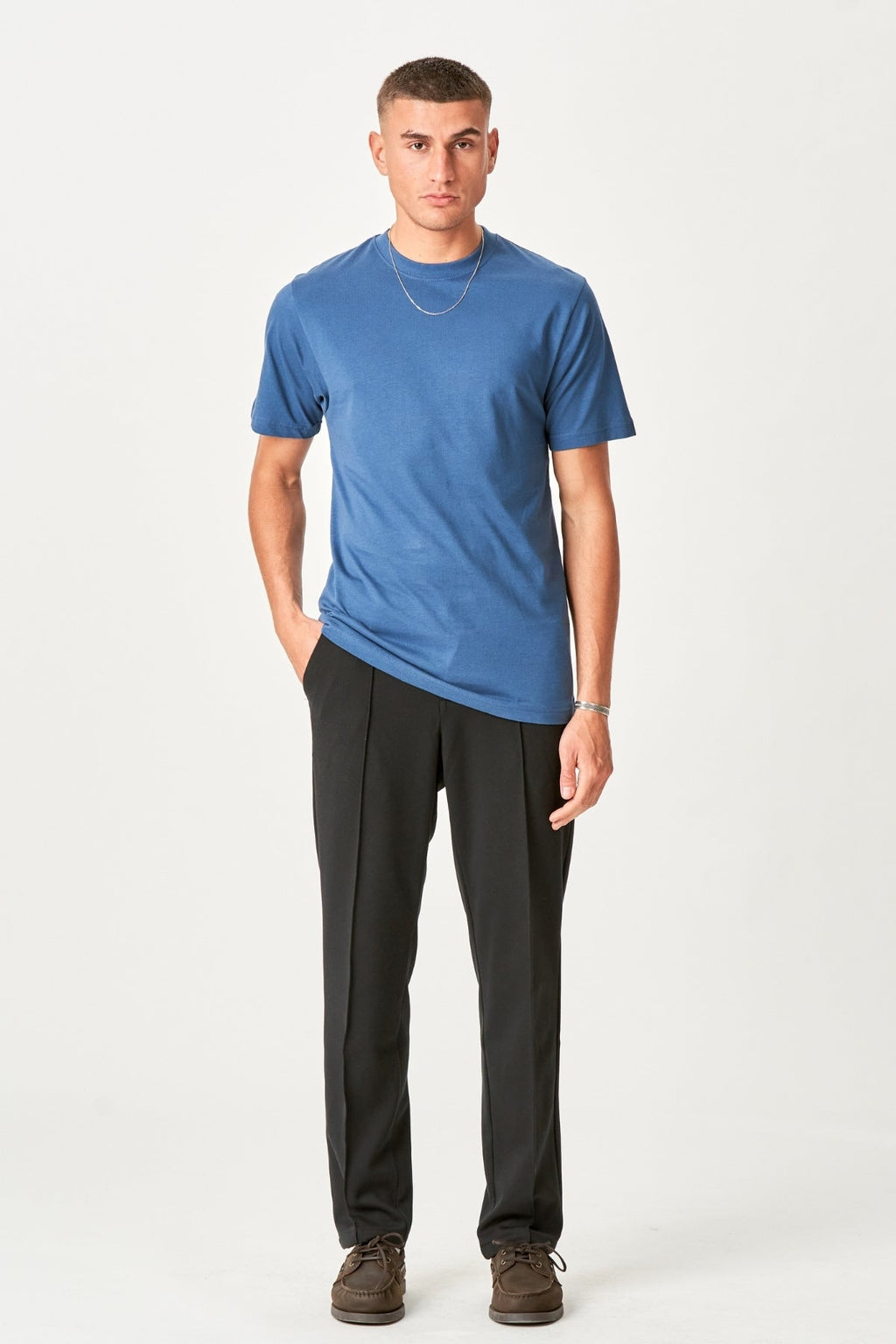 T-shirt surdimensionné - Bleu du port