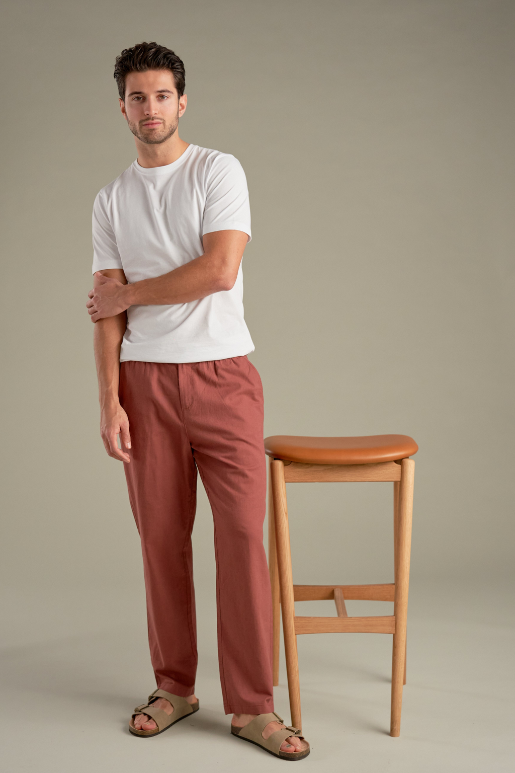 Lin Pants - Terracotta