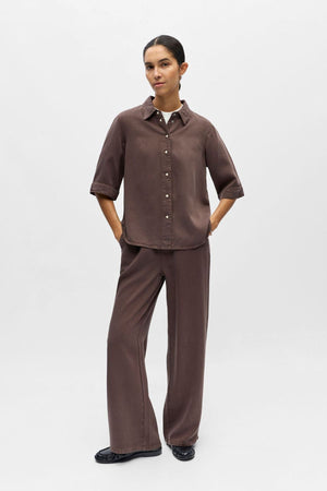 Frame Denim Top - Seal Brown