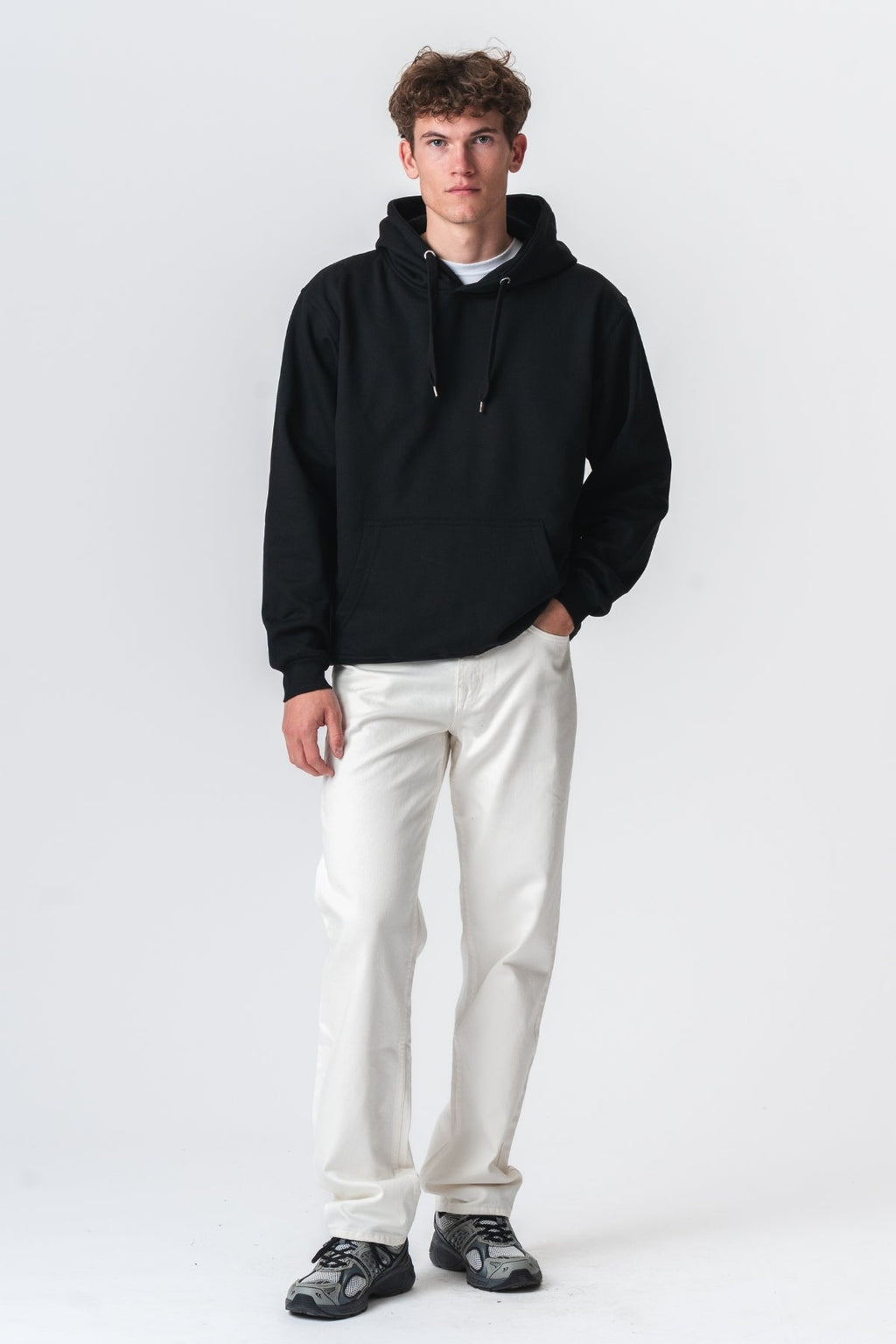 Jeans en ajustement détendu - denim blanc