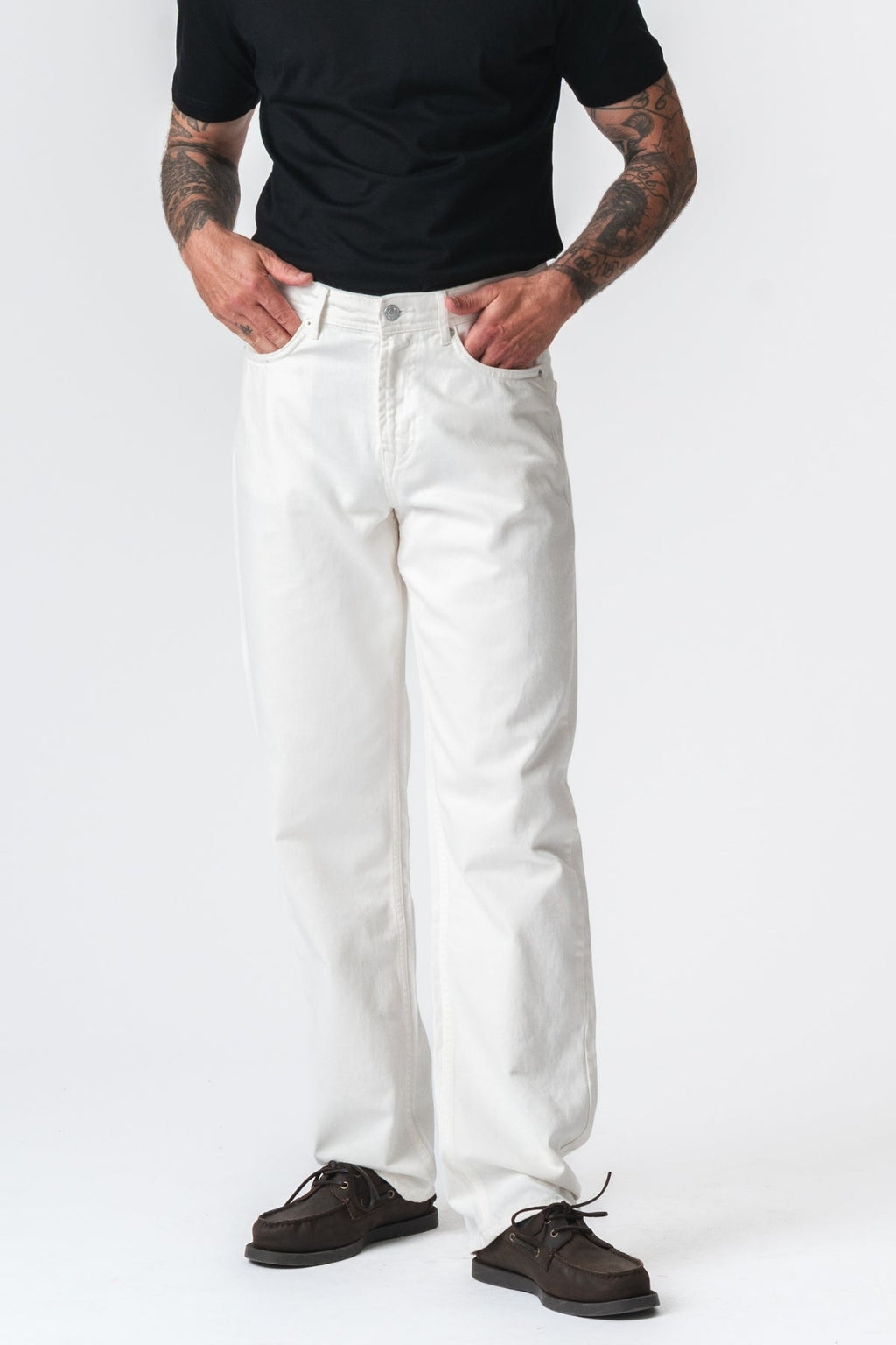 Jeans noah en forme - denim blanc