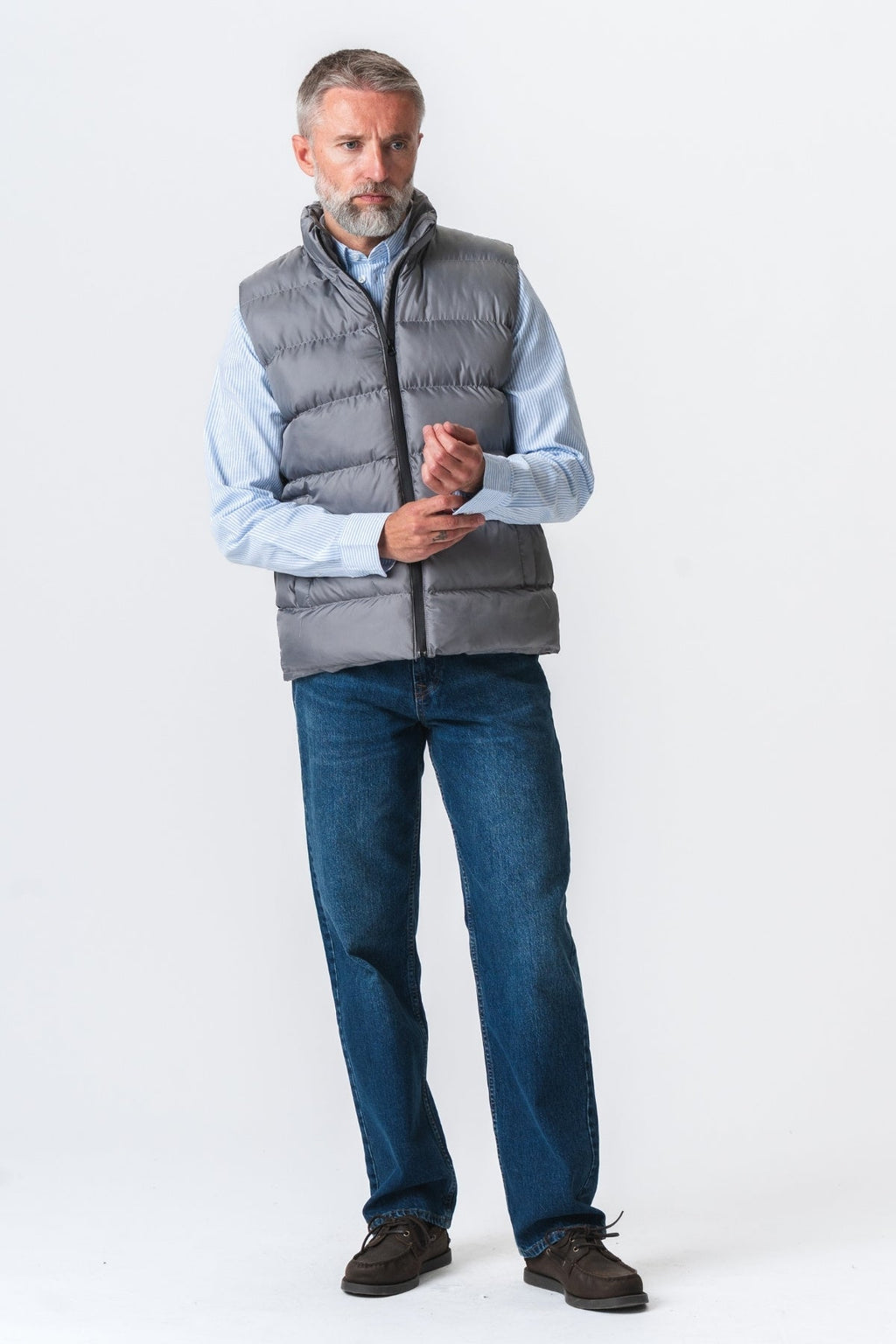 Gilet en pucerse - gris