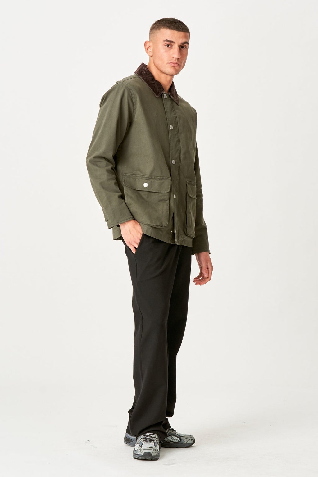 Veste en serre - Olive foncée