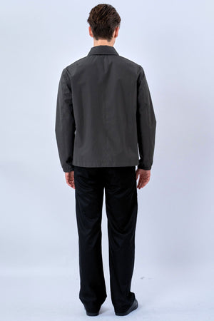 Short Zip Jacket - Grey